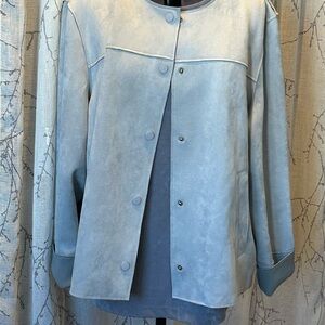 Chico's Light Blue Blazer Jacket